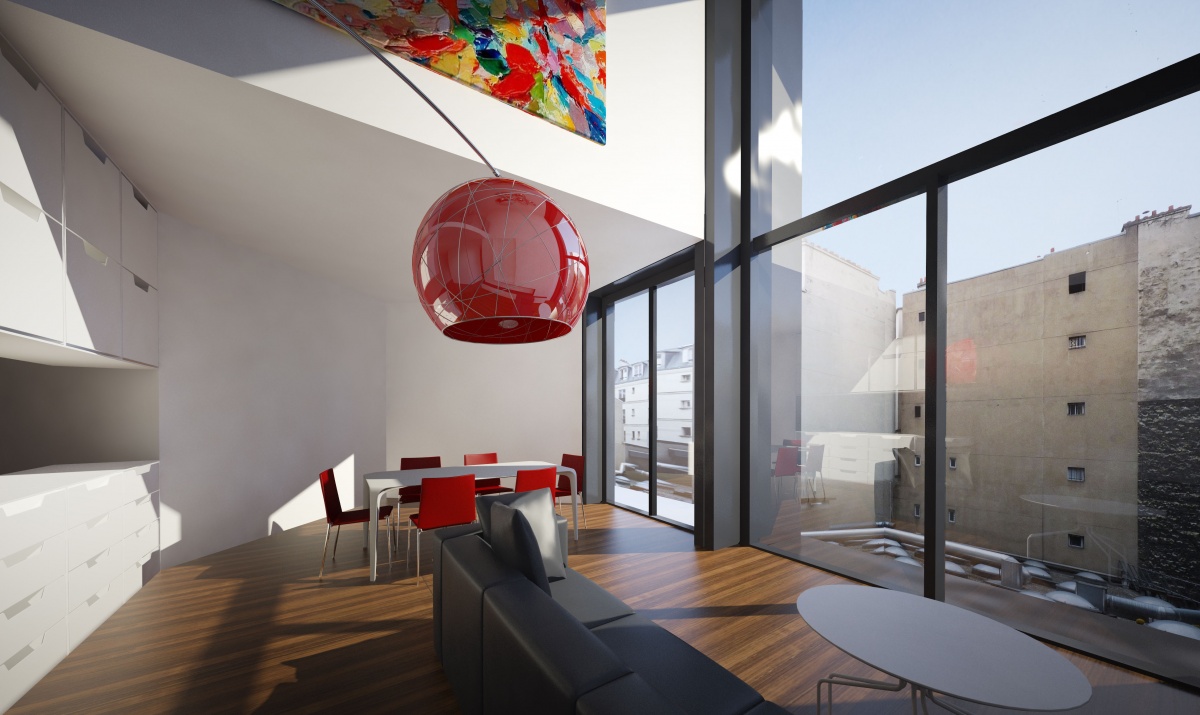 7 logements en surlvation  Paris : SEJOUR 2