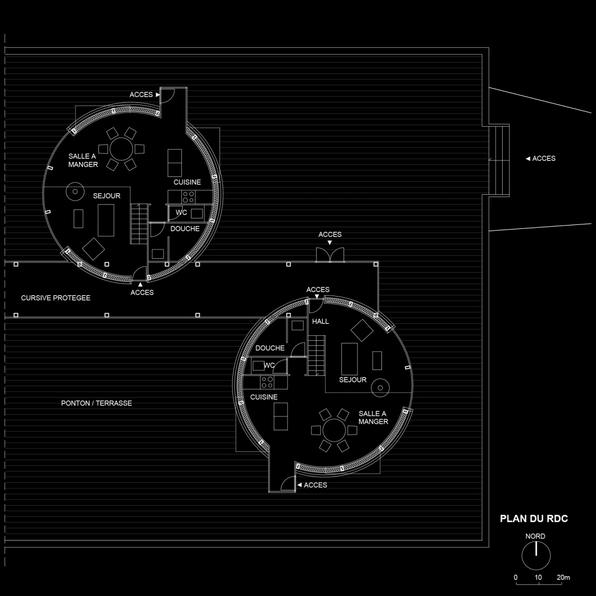 Lodge Las Rucas : plan RDC