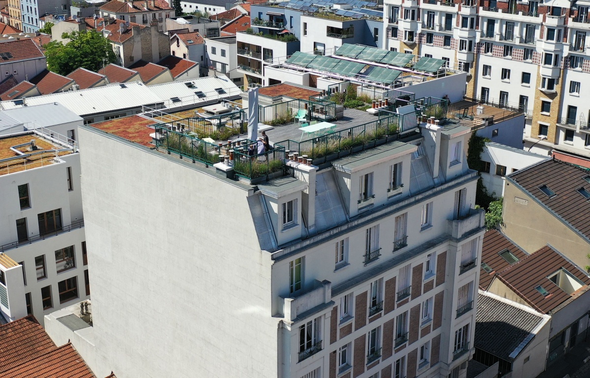 Cration et amnagement d'un Rooftop de 150 m2 : Rooftop architecteparis 8