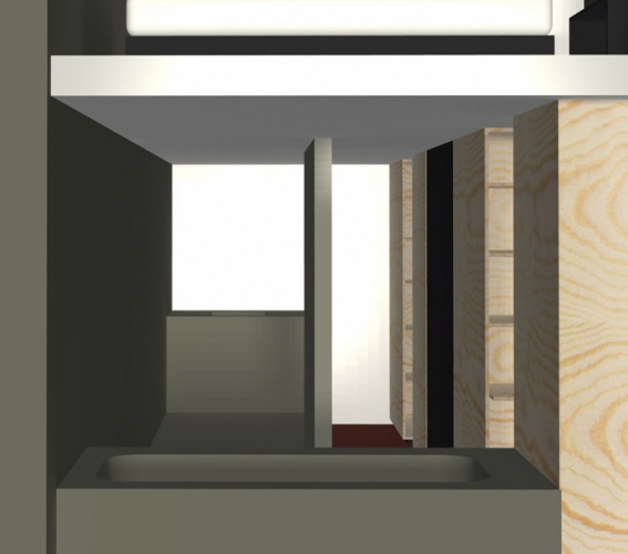 Création d'un espace privé dans un loft