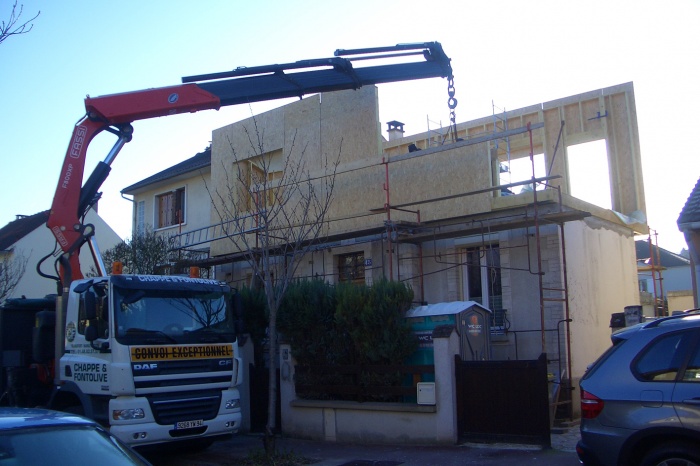 SURELEVATION D'UNE MAISON DE VILLE : antony chantier 2