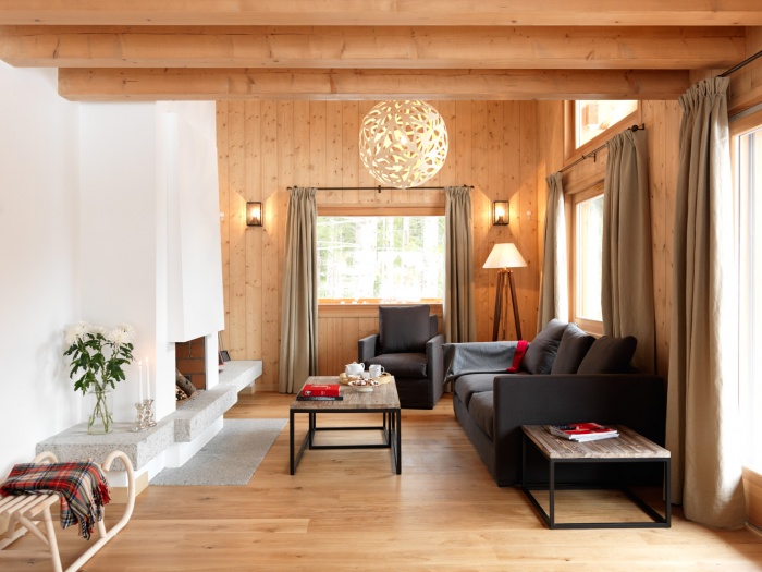 4 chalets_CH : Liarets 4 livingroom