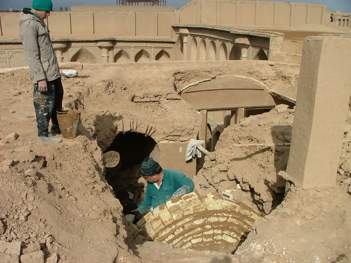 Centre Zoroastrien  Yazd : technique traditionnelle