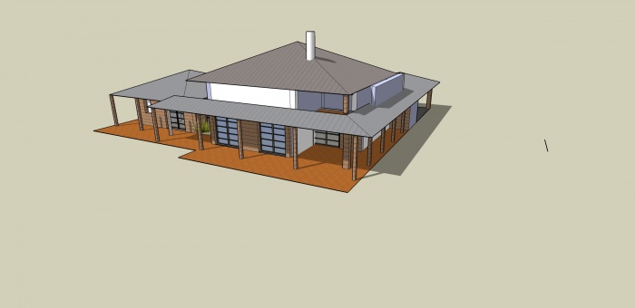 Construction d'une maison ( projet en cours ) : Maquette 3D