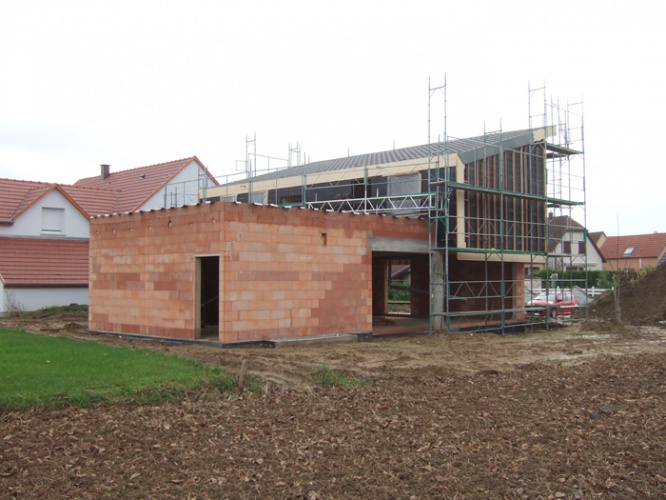 Construction d'une maison individuelle LABEL BBC à WIWERSHEIM (67) : 08