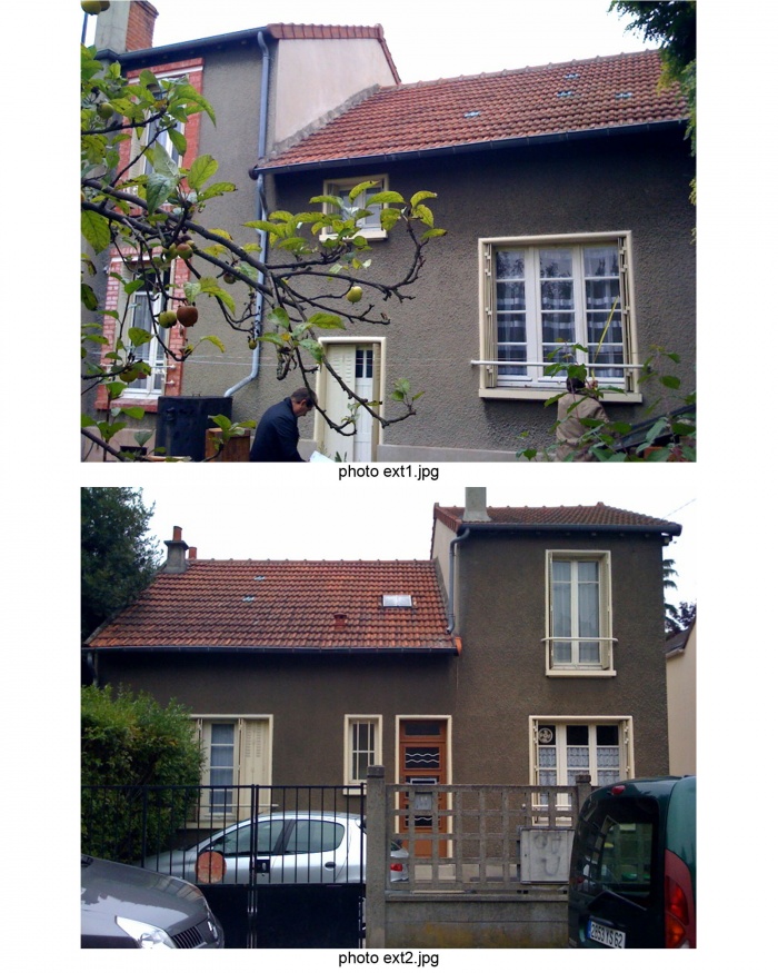 Surlvation et extension d'une maison individuelle : ext