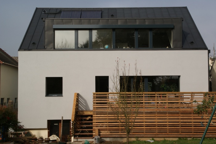 RENOPASSIVE - PREMIRE RHABILITATION FRANCAISE LABELLISE (PASSIVHAUS + BBC)) : Maison Rnopassive - Faade 2 Aprs