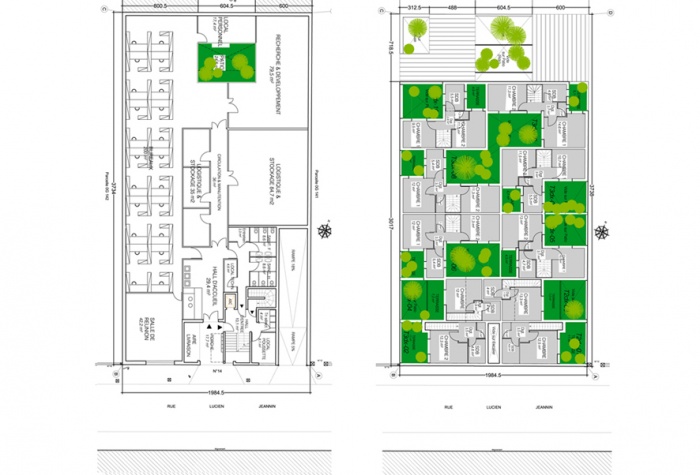 IMMEUBLE PATIOS : plans