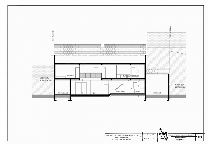 Maison J : 08-coupe AA