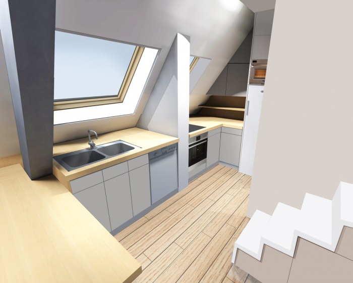 r�novation d'un duplex : cuisine