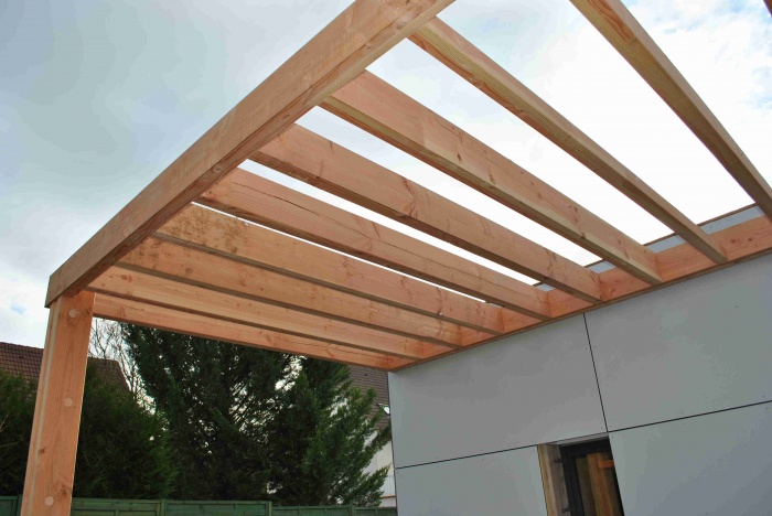 Extension de maison LSS (77) : photo-pergola-chantier-extension-maison-bois-77.JPG