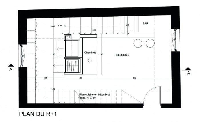 Tower House : R+1 projet