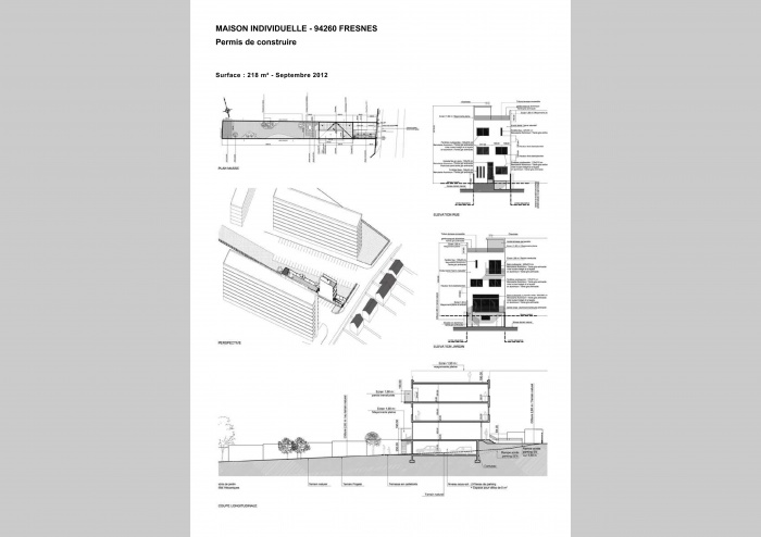 PERMIS DE CONSTRUIRE . MAISON INDIVIDUELLE