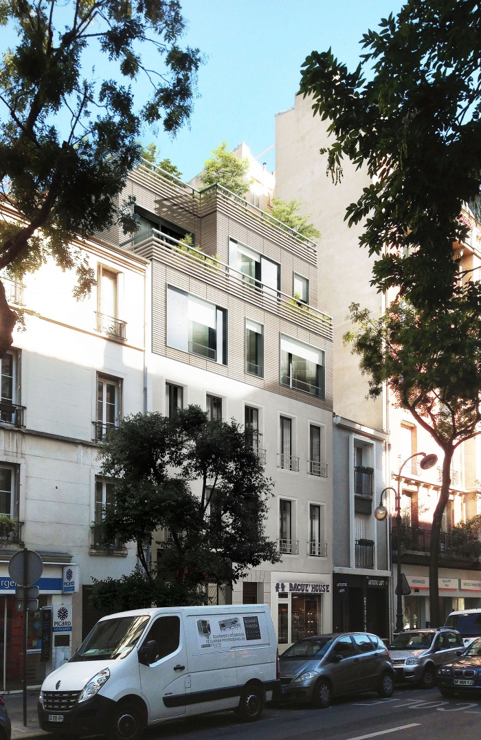 Surlvation d'un immeuble parisien : Surelevation btiment paris 2