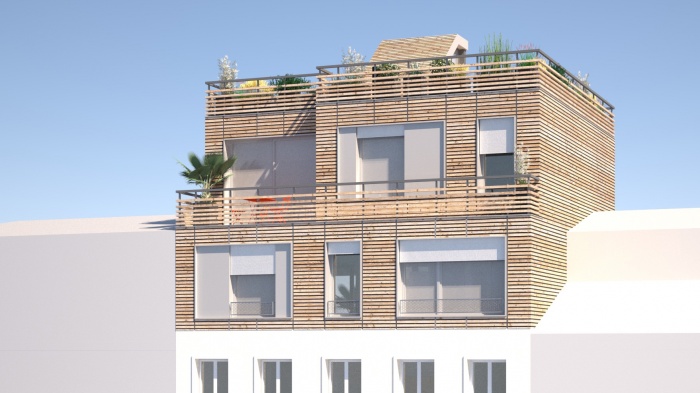 Surlvation d'un immeuble parisien : surelevation rooftop paris 3