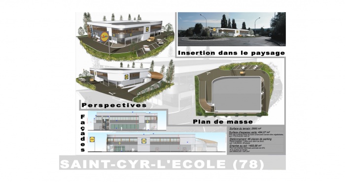 Construction d'une surface commerciale : 10 Lidl St.Cyr