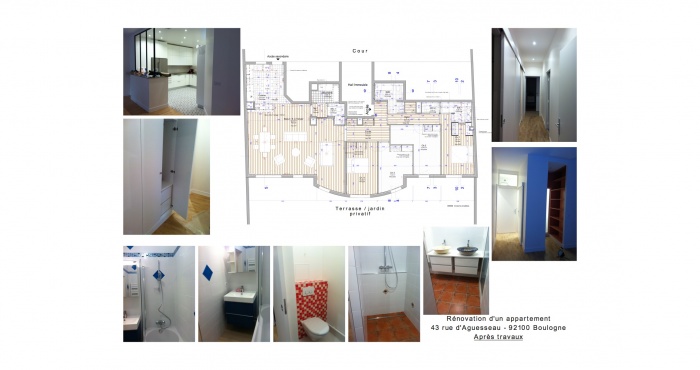 Restructuration appartement immeuble 1990 : 5 RUE D\'AGUSSEAU BOULOGNE-APRES