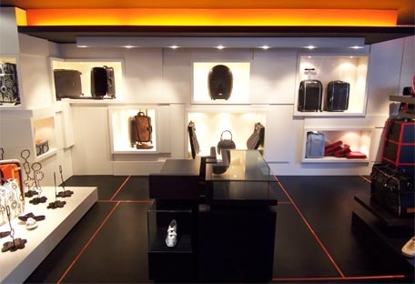 Store concept Samsonite Black Label : intrieur SBL