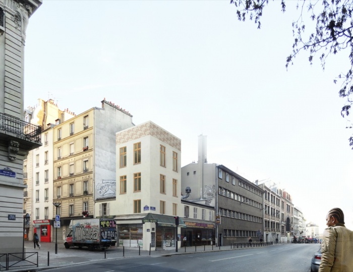 Surélévation d'un immeuble d'angle